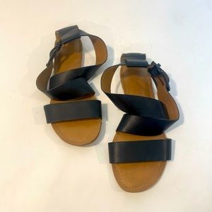 Black Franco Sarto Strappy Sandals